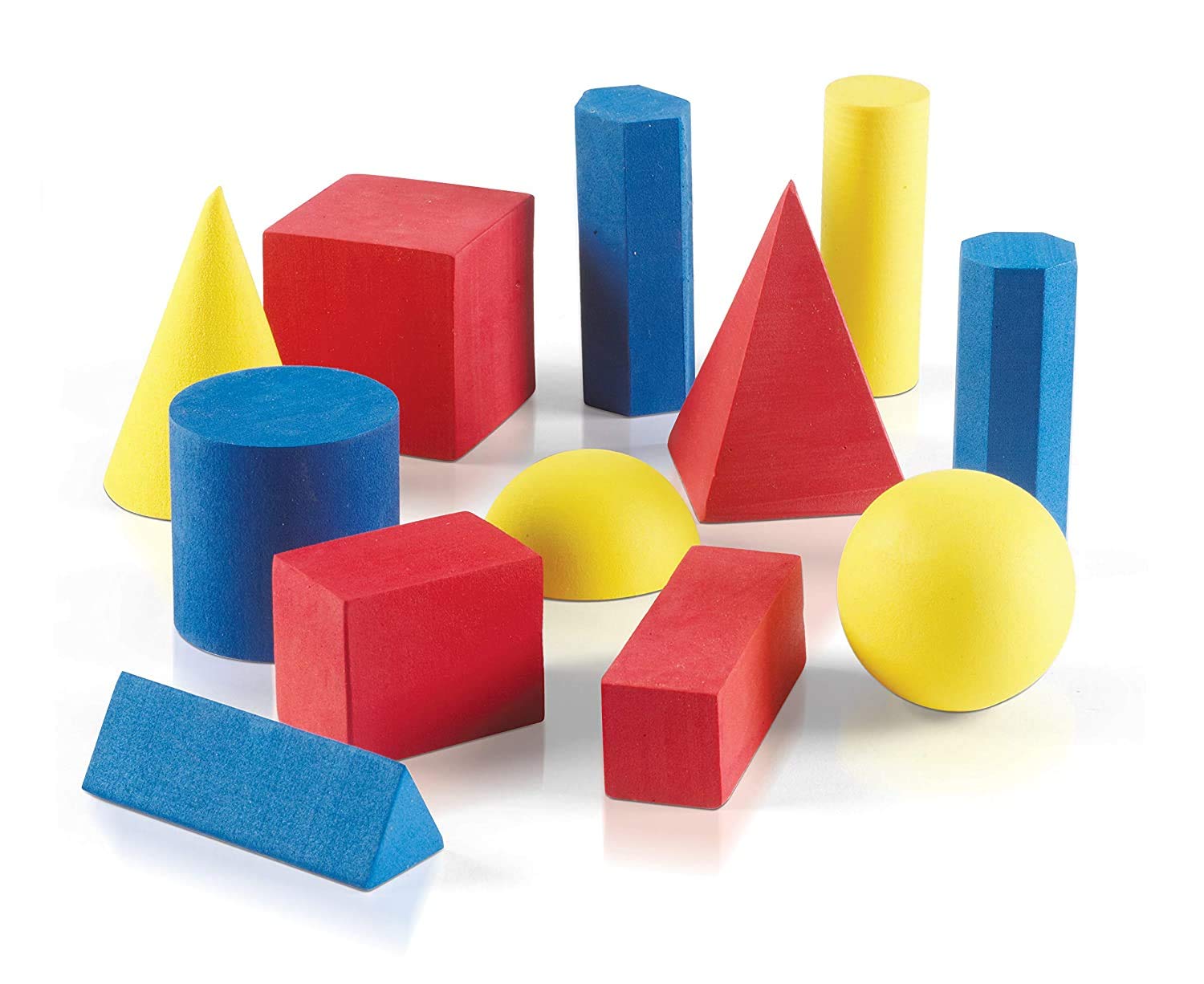 newカラー　マットサンド　タイプJ3　ハンドメイドノブ2個1セット hand2mind Foam Geometric Solid Blocks, Assorted Colors, 3D Shapes